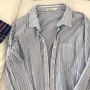 Stateside striped button down shirt. Sz. Large